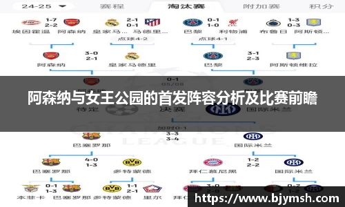 阿森纳与女王公园的首发阵容分析及比赛前瞻
